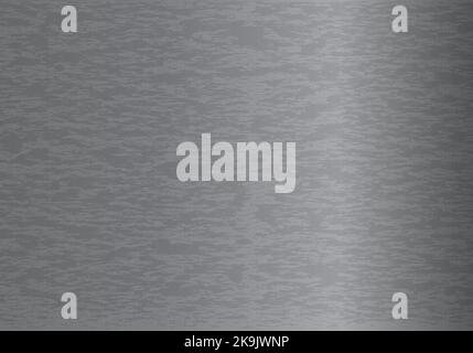 Abstract gray gradient metallic texture. Vector background. Stock Vector