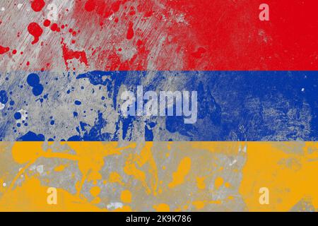 Old Armenia grunge background flag Stock Photo - Alamy