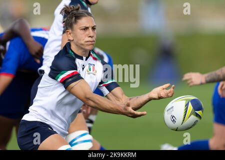 Italy's Sofia Stefan during the Women's Rugby World Cup Quarter-final match at Northland Events Centre in Whangarei, New Zealand. Picture date: Saturday October 29, 2022. Stock Photo