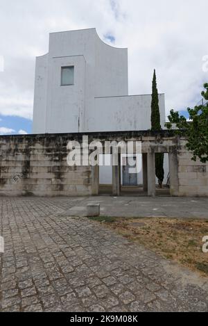 church designed by Siza Vieira, in Marco de Canavezes, Portual. Igreja de Santa Maria Stock Photo