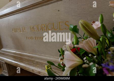 Amália Rodrigues tomb in the Panteao Nacional (National Pantheon) in Lisbon, Portugal Stock Photo