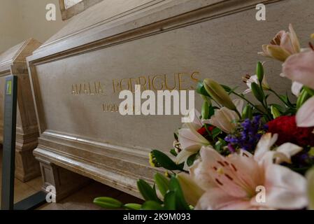 Amália Rodrigues tomb in the Panteao Nacional (National Pantheon) in Lisbon, Portugal Stock Photo