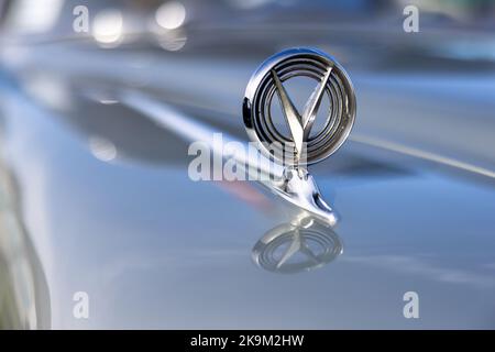 1958 Buick Super Riviera coupe, on display at the Race Day Airshow held at Shuttleworth on the 2nd October 2022 Stock Photo