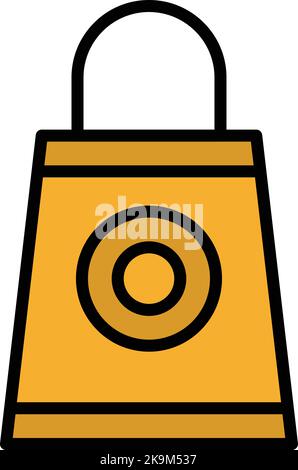 Shopping Bag Vector Icon design Illustration Stock Vector