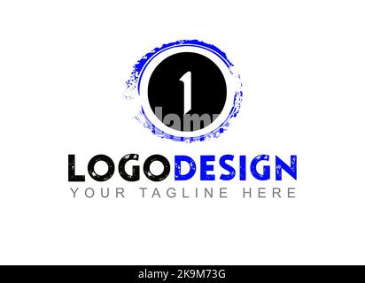Letter I Logo Design. Your Text Here . Logo Template on white background. Stock Photo