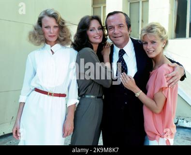 SHELLEY HACK, JACLYN SMITH, CHERYL LADD and DAVID DOYLE in CHARLIE'S ANGELS (1976), directed by IVAN GOFF. Credit: SPELLING-GOLDBERG PRODUCTIONS / Album Stock Photo