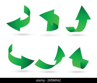 Set of minimal and unique arrow set isolated on white background. Vector EPS file. Stock Vector