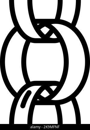 belcher rolo chain line icon vector illustration Stock Vector Image ...