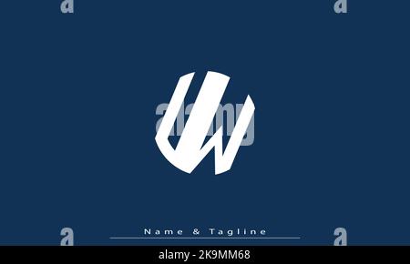 Alphabet letters Initials Monogram logo UW , WU Stock Vector