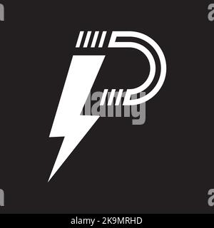 Letter P logo design. Branding identity corporate vector P icon and logo. Stock Vector