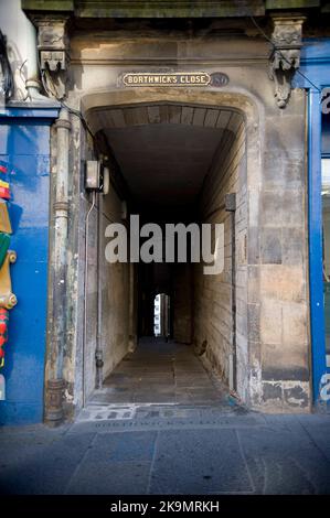 Edinburgh Close Stock Photo