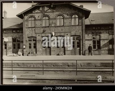 Central station in Ängelholm. Stock Photo