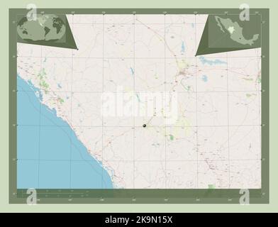 Durango, state of Mexico. Open Street Map Stock Photo - Alamy