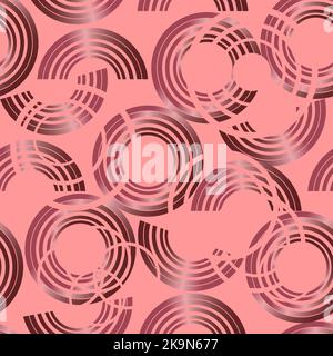 seamless pattern with multicolored geometric shapes made with a gradient without a background Stock Vector