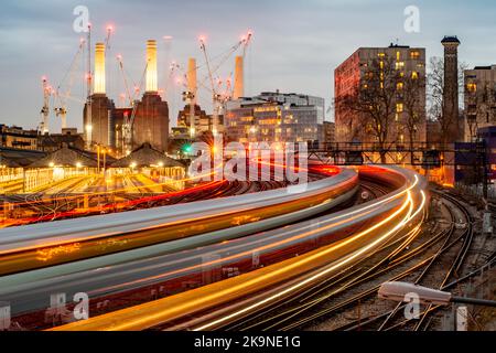 Battersea Station Underground Station  London UK Stock Photo