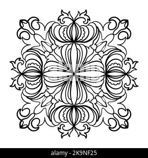 Ornamental pattern. Ethnic ornamental background. Coloring book page. Stock Vector
