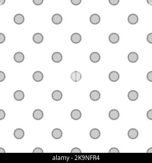 Seamless colorful decorative background with abstract round grey elements for web, wallpaper, stationery, textile design. Stock Vector