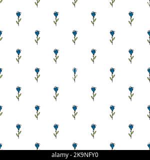 Seamless background with floral elements. Vector illustration. Stock Vector