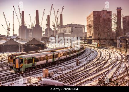 Battersea Station Underground Station  London UK Stock Photo