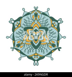 Mandala pattern. Round ornamental decorative background. Stock Vector