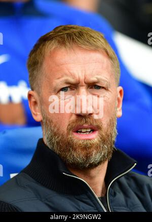 Brighton, UK. 29th Oct, 2022. Graham Potter Manager of Chelsea visiting his old club during the Premier League match between Brighton & Hove Albion and Chelsea at The Amex on October 29th 2022 in Brighton, England. (Photo by Jeff Mood/phcimages.com) Credit: PHC Images/Alamy Live News Stock Photo