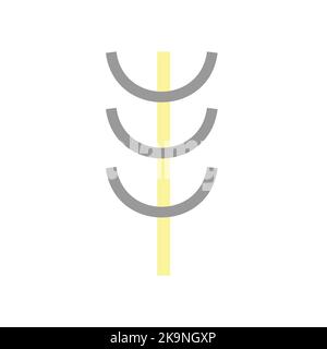 Abstract geometric composition in minimalistic modern style on white background. Stock Vector