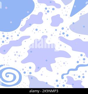 Abstract pattern with triangles, lines, blots and other shapes. Not seamless. Background for poster, banner, advertisement. Stock Vector