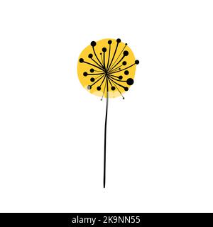 Colorful simple flower. Vector illustration Stock Vector