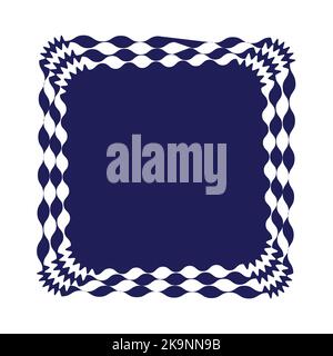 Abstract frame with zigzag pattern. Element for design. Stock Vector
