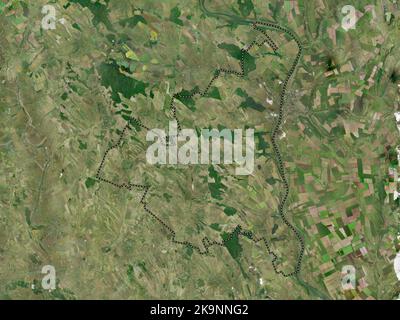 Rezina, district of Moldova. High resolution satellite map Stock Photo