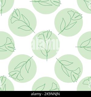 Seamless pattern with floral elements. Decorative herbal background. Texture for web, scrapbook, stationery, textile design. Stock Vector