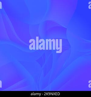 Abstract wavy blue background. Colorful glow gradient surface for design. Stock Vector