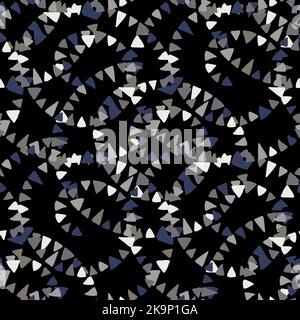 Abstract seamless decortaive pattern with colorful ornaments. Stock Vector