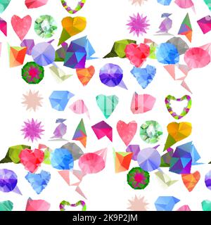 Seamless background in abstract style, vector design element. Stock Vector