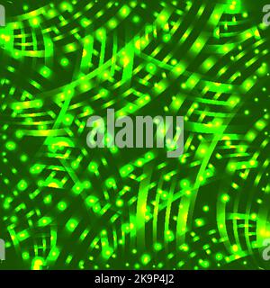 Abstract magic light green festive background. Stock Vector