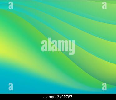 Colorful texture. Green wavy surface. Element for design Stock Vector