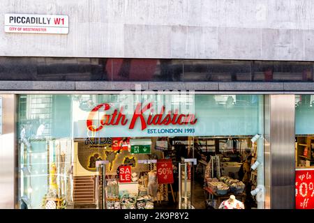 London, United Kingdom - June 22, 2018: Cath Kidston retail store shop boutique at Piccadilly circus street road with modern architecture Stock Photo
