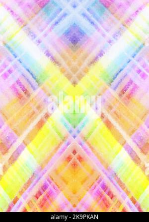 Bright geometric cells colorful decorative seamless pattern. Stock Vector