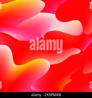 Colorful creative abstract bright background with wavy lines and shapes. Decorative design texture for web, poster, banner, flyer, business card. Stock Vector