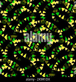 Abstract seamless decortaive pattern with colorful ornaments. Stock Vector