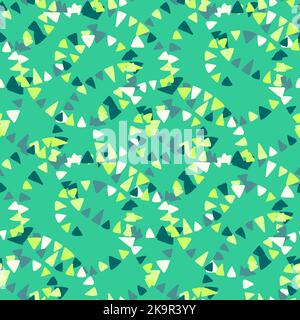 Abstract seamless decortaive pattern with colorful ornaments. Stock Vector