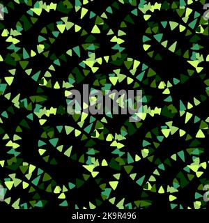 Abstract seamless decortaive pattern with colorful ornaments. Stock Vector