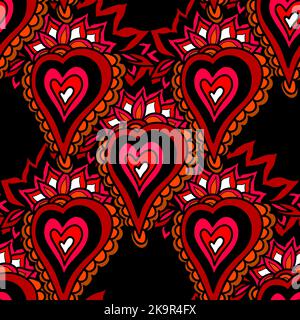 Seamless colorful vector pattern with abstract shapes Stock Vector