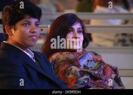 Kolkata, India. 29th Oct, 2022. BJP Leader Baisali Dalmiya during CAB annual award Ceremony at the Netaji Indoor Stadium in Kolkata, India on October 29, 2022. (Credit Image: © Dipa Chakraborty/Pacific Press via ZUMA Press Wire) Credit: ZUMA Press, Inc./Alamy Live News Stock Photo