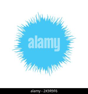 Bright blue vector stain with place for text message Stock Vector
