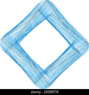 Decorative ornamental colorful frame. Design element. Shape of lines. Stock Vector