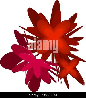 Abstract colorful shapes. Explosion effect. Colorful graphic element for design. Stock Vector