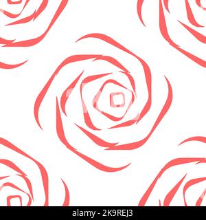 Seamless monochrome optical illusion background. Twisted striped distorted shapes. Abstract colorful light texture. Stock Vector