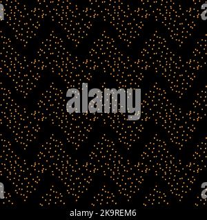 Abstract seamless dotted wavy ornament texture. Decorative dark background for web, wallpaper, textile, stationery, scrapbook, wrapping paper design Stock Vector