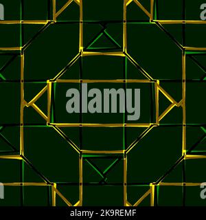 Seamless colorful abstract background of luminous geometrical lines. Decorative texture. Stock Vector